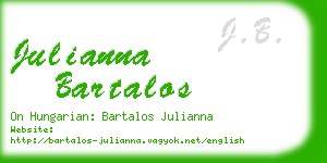 julianna bartalos business card